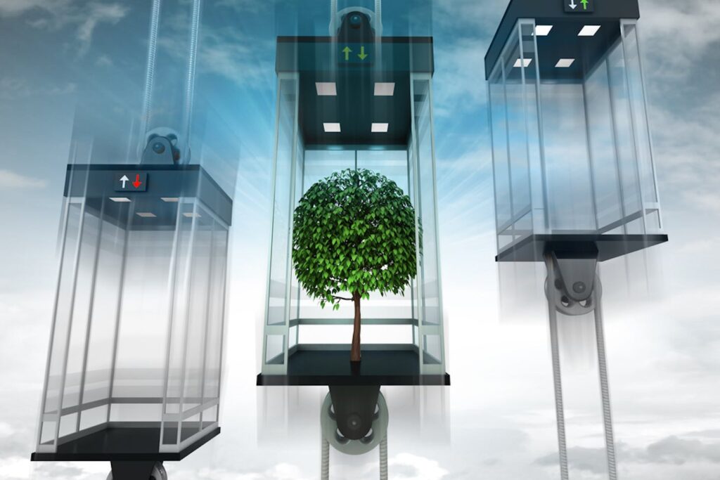 طراحی آسانسور ساختمانهای تجاری از لحاظ پایداری و کارآمدی انرژی